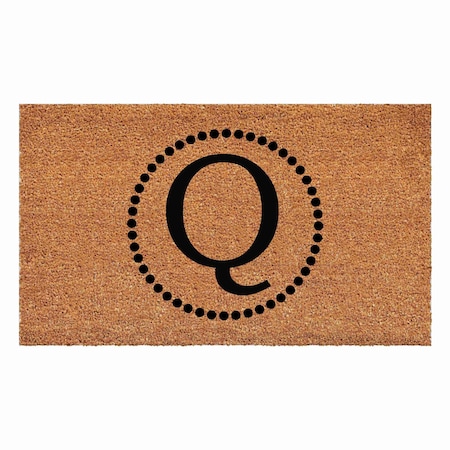 Calloway Mills Monogram Door Mat, Black, Natural, 24 in W x 36 in L 108212436Q